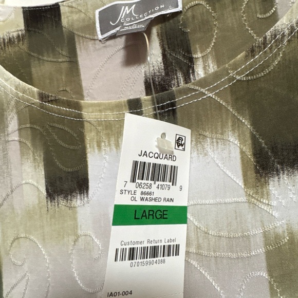 JM Collection Multicolor Abstract Blouse - Picture 4 of 4